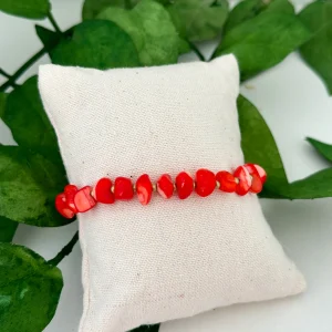Natural Red Shell Bracelet