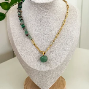 Stones & Chain Necklace